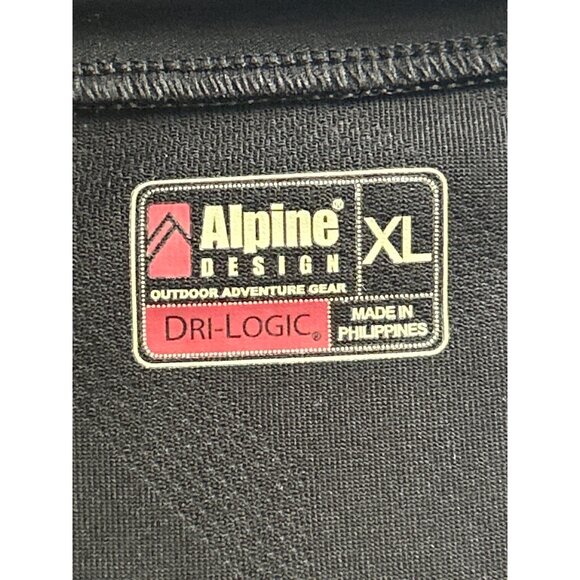 Alpine Design Black Dri-Logic Womens XL Short Sleeve Performance Top Activewear - Picture 4 of 9